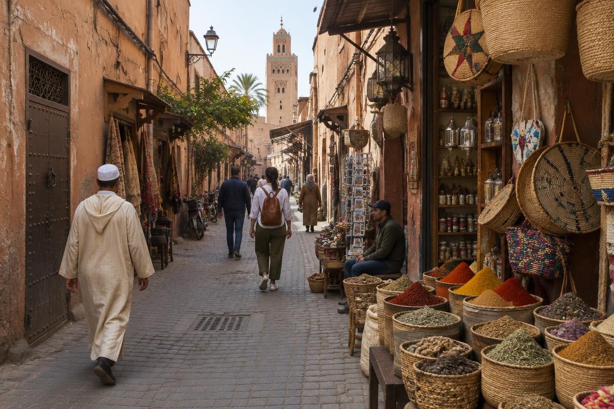 Streets of the Marrakech Medina